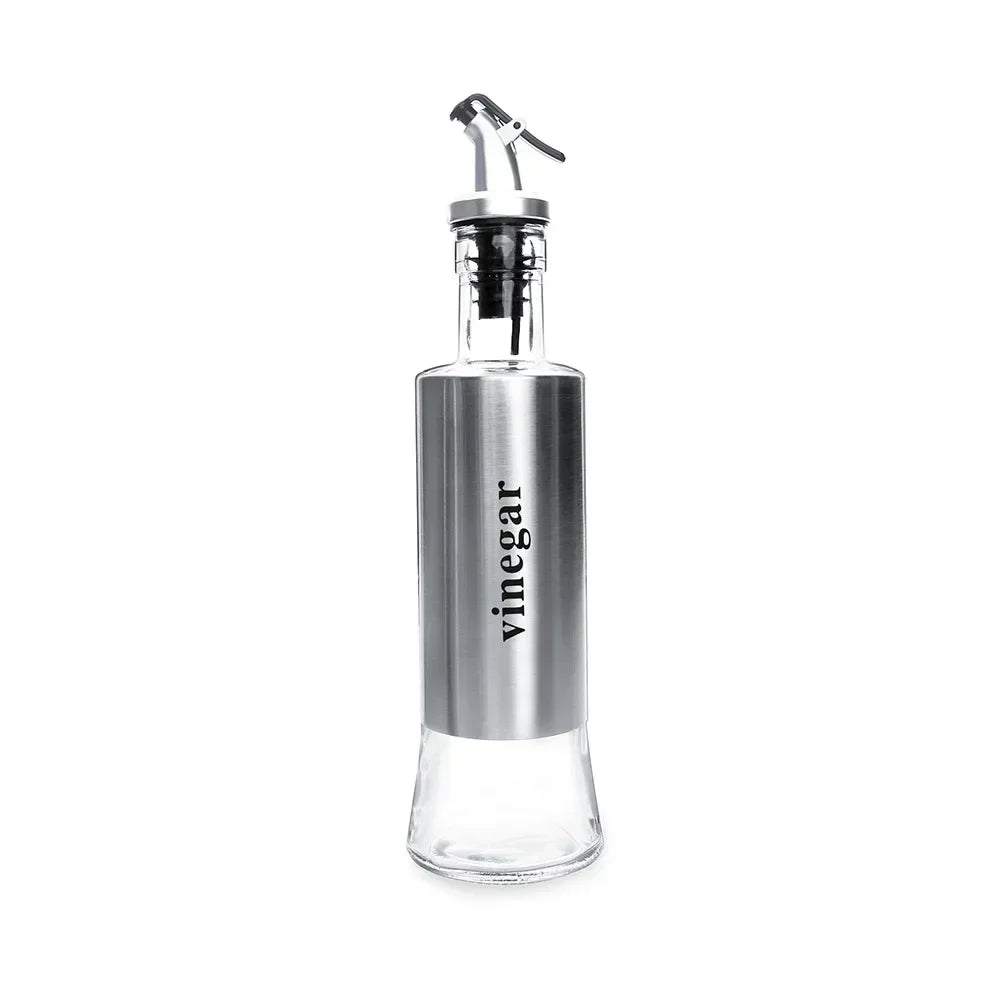 Garrafa de Óleo em Aço Inoxidável Antigotejamento – Dispensador para Molho de Soja, Vinagre e Temperos, Frasco Resistente para Condimentos e Acessórios de Cozinha.