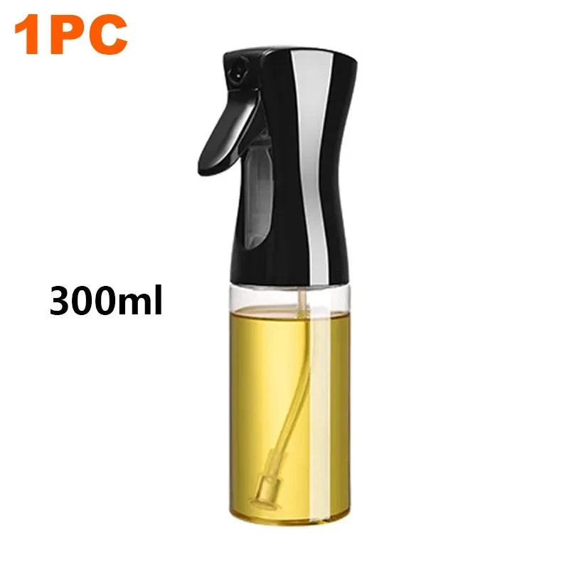 Borrifador de Óleo 200/300/500ml para Churrasco e Cozinha – Spray para Azeite, Garrafa Plástica para Pulverizar Óleo, Frasco Vazio para Vinagre ou Pincel de Óleo.
