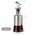 Garrafa de Óleo em Aço Inoxidável Antigotejamento – Dispensador para Molho de Soja, Vinagre e Temperos, Frasco Resistente para Condimentos e Acessórios de Cozinha.