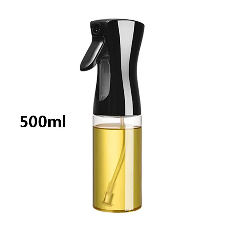 Borrifador de Óleo 200/300/500ml para Churrasco e Cozinha – Spray para Azeite, Garrafa Plástica para Pulverizar Óleo, Frasco Vazio para Vinagre ou Pincel de Óleo.